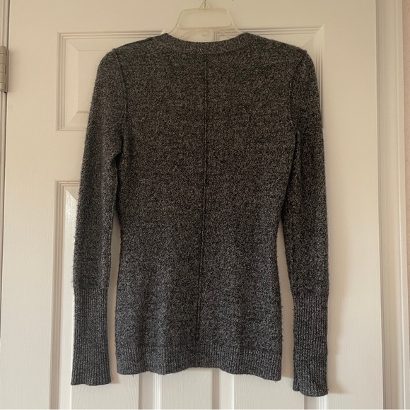 Aqua Cashmere V Neck Grey XS - Picture 3 of 3